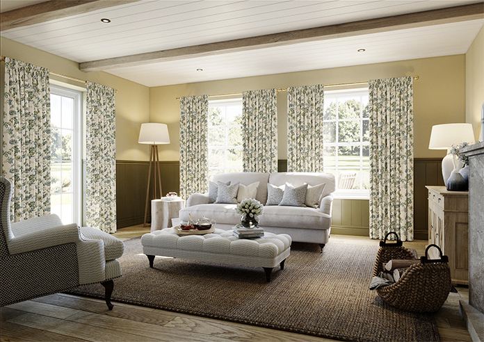 Land & Shore Orchard, Green - Made to Measure Curtains - Image 7